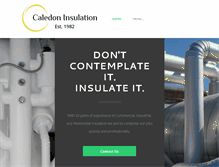 Tablet Screenshot of caledoninsulation.com